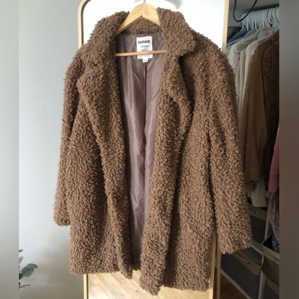 Garage Cozy Brown Teddy Jacket